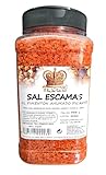 Sal en Escamas con Pimentón Ahumado Picante 950 g – Sal Gourmet Crujiente – Ideal para Carnes, Pescados, Pulpo y Cocina Mediterránea
