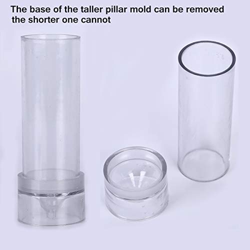 Meimeida Plastic Candle Molds For Candle Making Set Of 3 - Including Pillar Mold, Cylinder Mold And Sphere Mold - Make Your Own Candles - Great For Diy Homemade Candles #TOP4