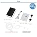 AOZBZ Solar Panel Powered Pond Air Pump Oxygenator Aerator for Garden Fish Tank Pool