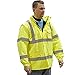 Majestic Glove 75-1303/X3 Parka, Lined, Hi-Vis, Class 3, 3X-Large, Yellow