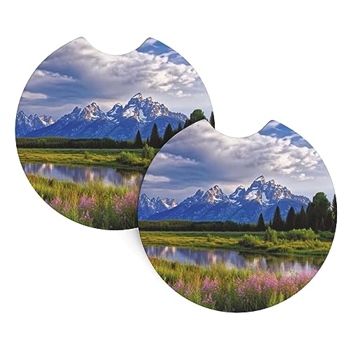 Portavasos para auto 2 piezas diseño Grand Teton miniatura 1