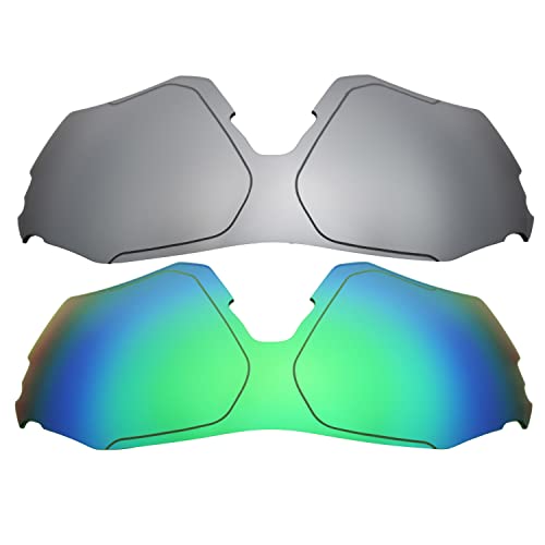 Lentes EVZero Range compatibles repuesto color titanio verde en talla única para gafas de sol