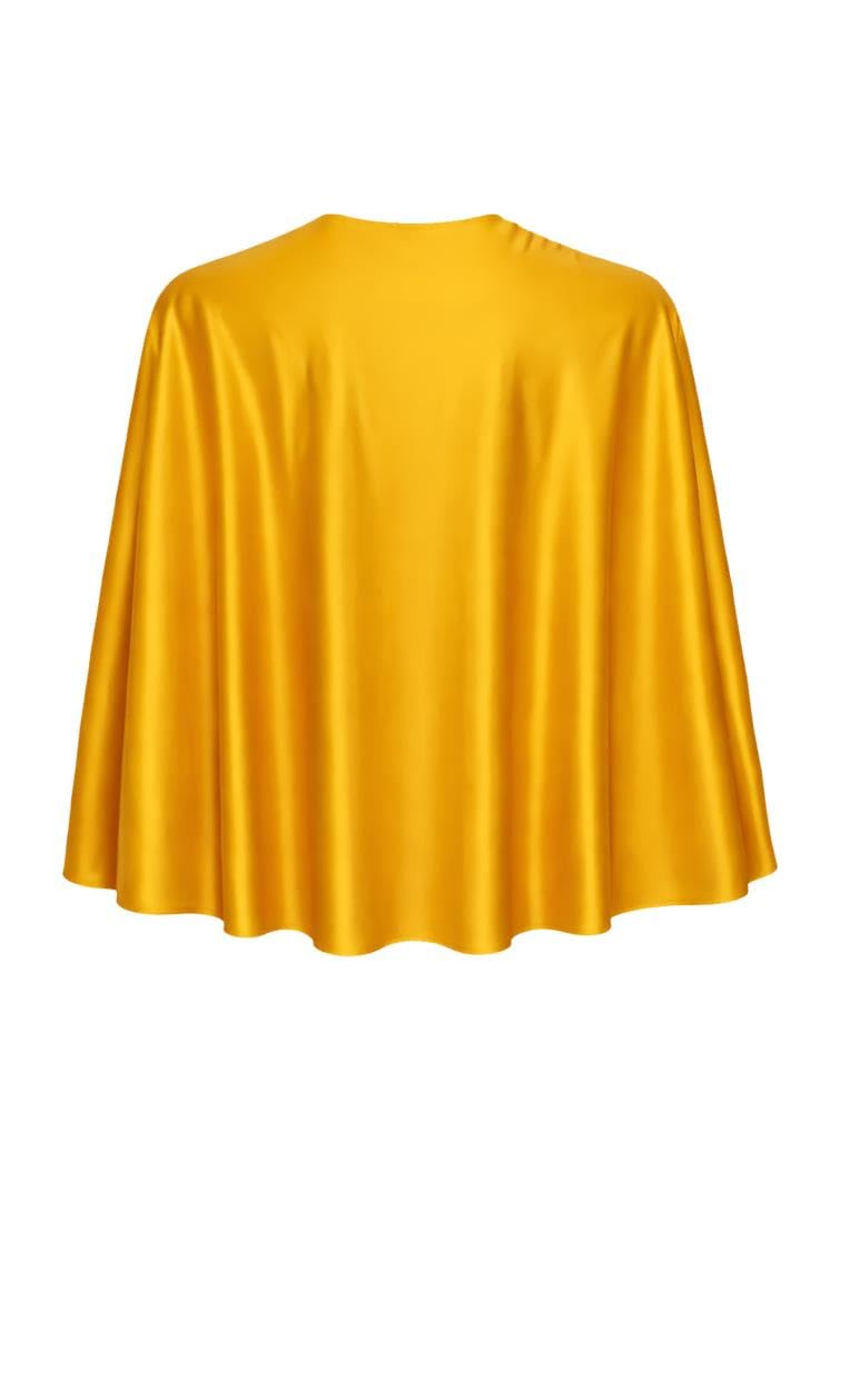 The Dragons Den Adults 24" Polyester Plain Yellow Superhero Cape Super Hero Costume Fancy Dress Accessory [Yellow 24"]