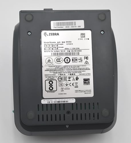 Zebra - GK420d Direct Thermal Desktop Printer for Labels, Receipts, Barcodes, Tags, and Wrist Bands - Print Width of 4 in - USB and Ethernet Port Connectivity (Renewed)