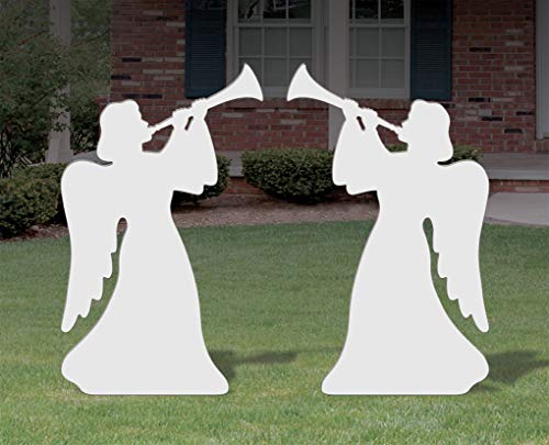 Winfield Collection Outdoor Trumpeting Angels - FrontYard Originals (Medium (31" Tall))
