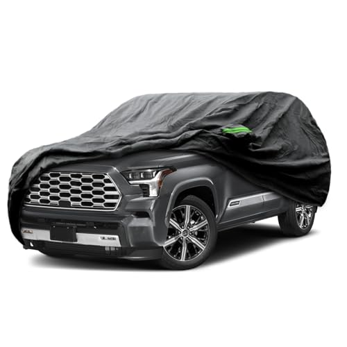 Image of Proadsy Custom Fit 2007-2026 Toyota Sequoia Car Cover Waterproof UV Outdoor | UV-Blocking Waterproof With Soft Lining Prevents Leaks & Scratches. Perfect For Sunny, Snowy Outdoor Parking, Garage Storage