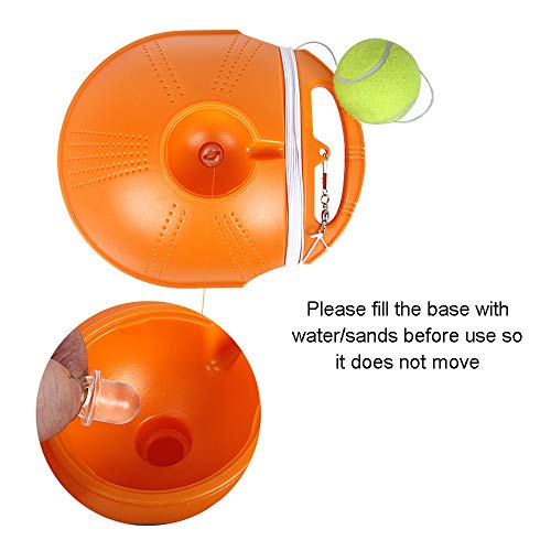 Andoer Instrutor de tênis Autoestudo de treinamento de tênis Bola de rebatida de rodapé com disposit