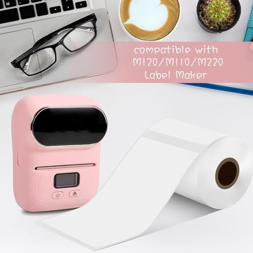 Ctosree 24 Rollers Compatible with Phomemo/D30 Label Printer Blank Adhesive Thermal Paper Compatible with Phomemo Label Printer Paper Sticker Tape for Name Price (1.18 x 1.96 Inch)