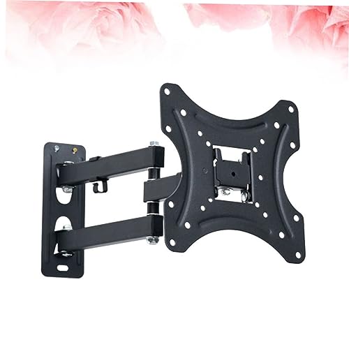 Support TV mural extensible et réglable avec niveau à bulle
