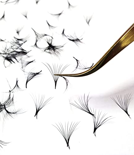 Kimeyelashes 4D 5D 6D 7D 8D 9D 10D - 0.07 C and D Curl 1000 Premade volume fans loose Fans, Handmade eyelash extensions supplies Russian volume lash promade fan (10mm, 9D - Curl C)3