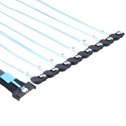 Cable convertidor MCIO PCIe Slimline SFF-8654 0.5m miniatura 6