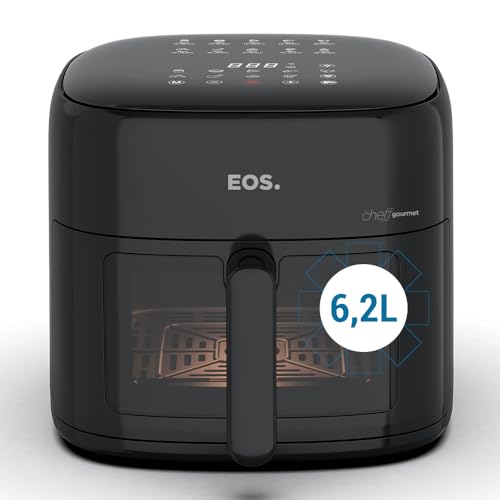Fritadeira Sem Óleo Air Fryer Eos Chef Gourmet 6.2 Litros Compacta Digital...