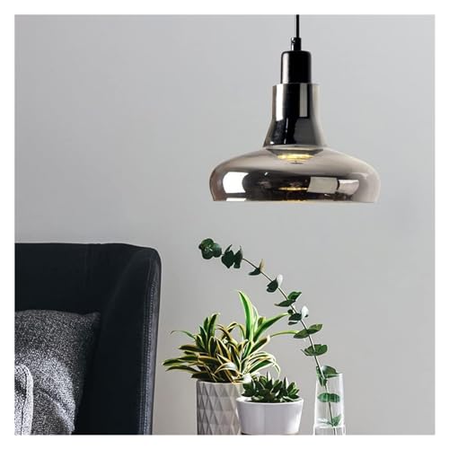 Iluminación de vidrio moderna tipo lámpara colgante industrial en V 2