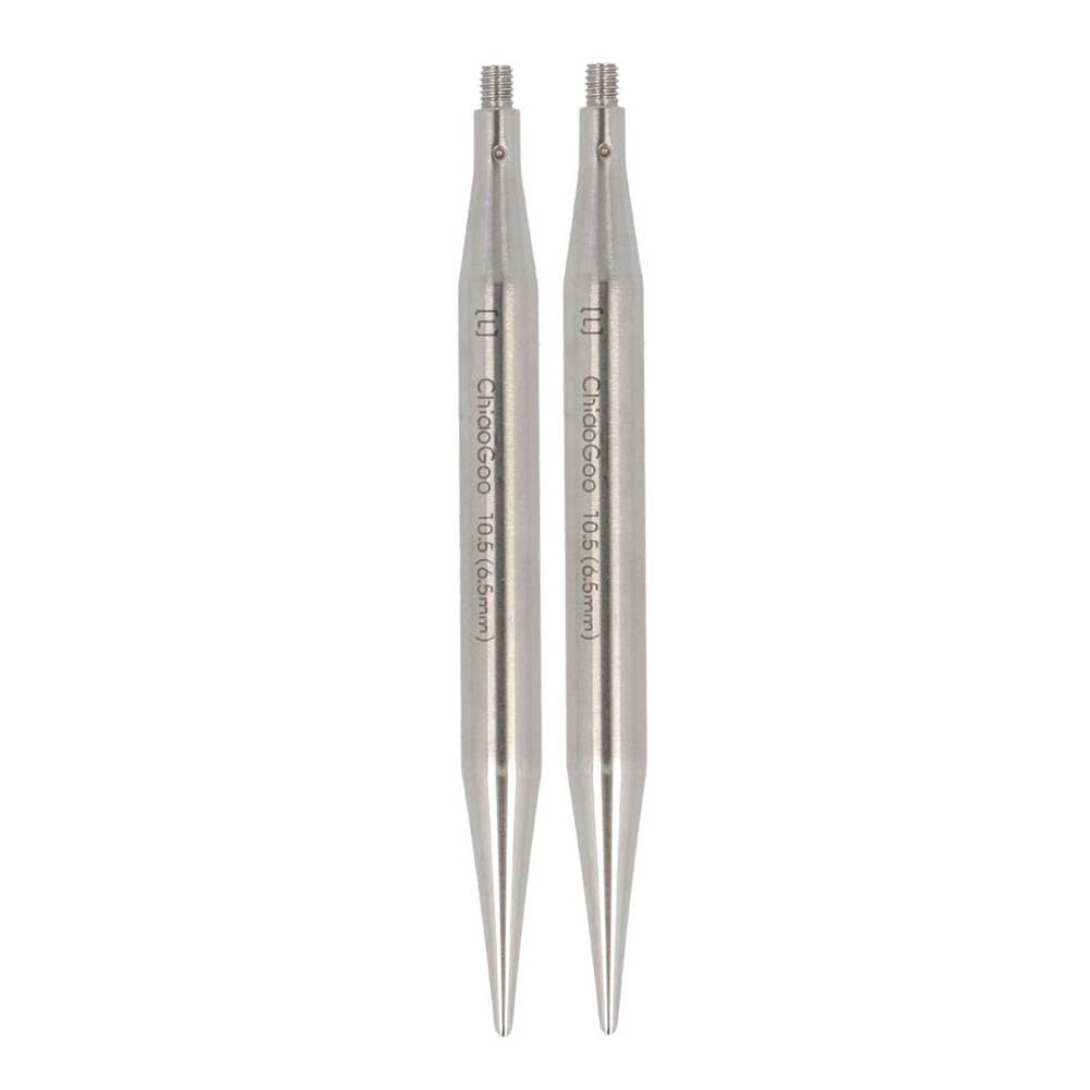ChiaoGoo Twist Lace Interchangeable Needle Tips 8cm 6.50mm Silver 1 piece