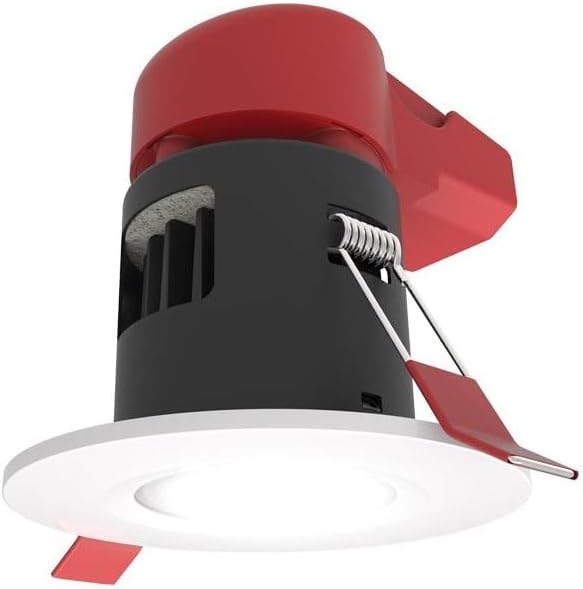 Ansell APRILED/WW Integrated LED Downlight Matt White 3000K Warm White