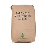 Premium Japanese Millet Seed 50 lbs - Fast-Growing & Versatile - Ideal for Food Plots, Erosion Control & More | Harvest in 45-60 Days | 10 Lbs. per Acre for Bahia, 20 Lbs. per Acre for Food Plots