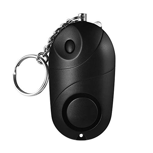 Persönliche Alarmanlage Sicherer Ton Notfall Selbstverteidigung Sicherheit Alarm Keychain LED Taschenlampe für Frauen Mädchen Kinder Ältere