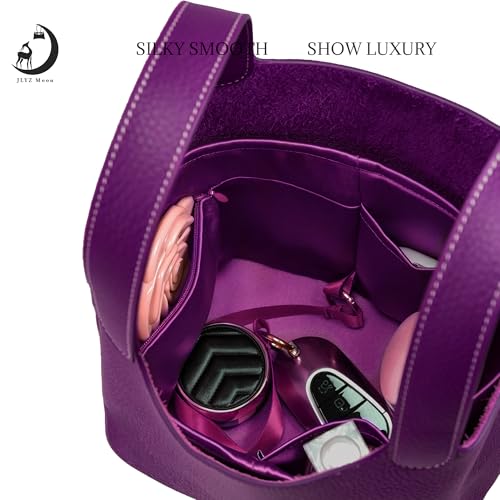 Image of Fits for Picotin Bag Insert Organizer For Hermes(18,DarkMagenta)