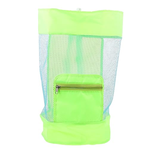 ERINGOGO Large Mesh Beach Storage Backpack for Swim Gear Pouch for Beach Vacation Essentials and Shell Collecting