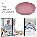 Silicone Spill Scoop Plate for Elderly Disabled Suction Base Self Feeding Dish Pink Food Grade Silicone for Home Nursing Homes Hospitals