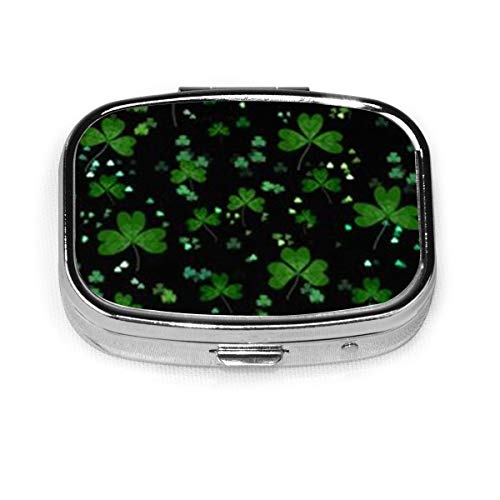 Preisvergleich Produktbild Shamrock Galaxy benutzerdefinierte Fashion Square Pill Box Tablet Inhaber Tasche Geldbörse Veranstalter Fall Dekoration Box