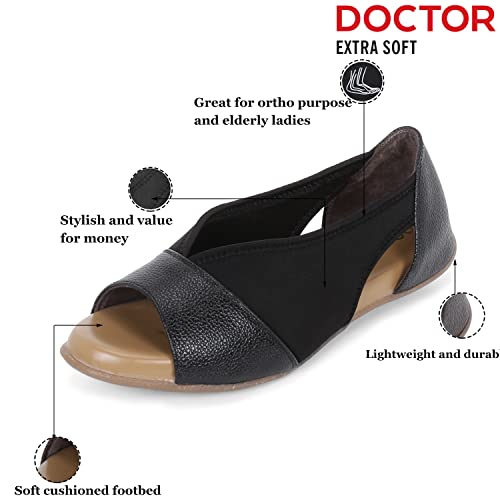 Image of DOCTOR EXTRA SOFT Women's Sandals Ortho Care Orthopaedic Diabetic Daily Use DR Sole Footwear Casual Stylish Chappals Slippers for Ladies & Girl's 2122