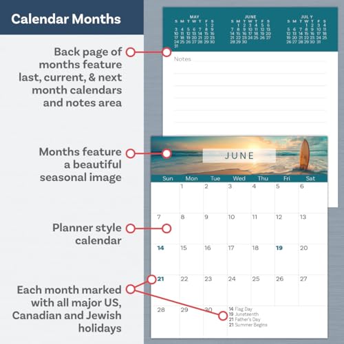 2026 Peel and Stick Magnetic Business Card Calendars, Box of 100, Includes Envelopes, Mail for 1oz Rate, Great Sales Marketing Tool (Good To Be Home - 100 Pack) by Mediz - Image 3