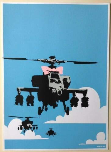 バンクシー シルクスクリーン Amazon.co.jp: 希少 Banksy バンクシー HAPPY CHOPPER WCP