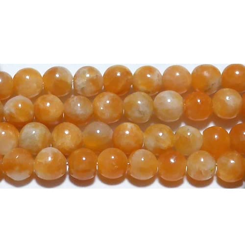 Amazon.co.jp: オレンジカルサイト 丸玉 4mm B 天然石 天然石ビーズ