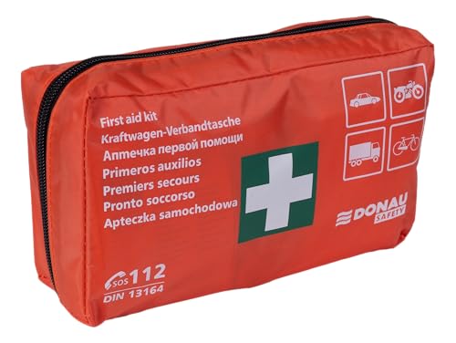 DONAU SAFETY Motorrad Verbandskasten nach aktueller Norm 2025 DIN 13164 / Erste-Hilfe-Verbandtasche