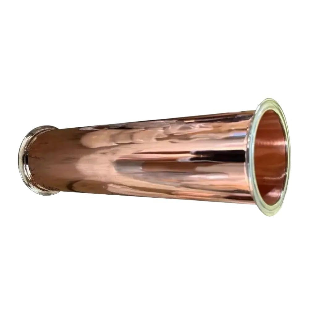 Miedziana rurka szpulowa 1,5 "(38 mm) OD50,5 mm długość 500 mm połączenie zaciskowe z trzema końcówkami przemysłowa złączka rurowa