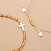 Agriajun Cross Pale Orange Seed Beaded Strand Bracelet for Women,Trendy Boho Handmade Adjustable Crystal Bead Bracelets Holiday Fashion Friendship Christian Jewelry Gifts.
