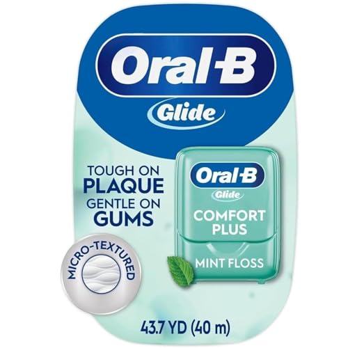Oral-B Glide Pro-Health Comfort Plus Dental Floss Mint 43.7-Yard Dispenser Pack of 6