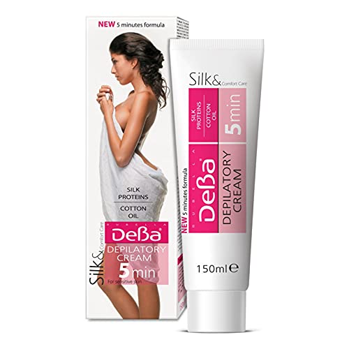 Depilatory Cream Silk & Comfort for Sensitive Skin with Silk Proteins and Cotton Oil - DeBa by DeBa