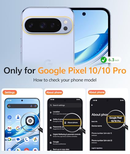Image of FNTCASE for Google Pixel 10 Pro Case: for Pixel 10 Case [Fit for Magsafe] Anti Yellowing Transparent Clear Cases with [Screen Protector] - Military Grade Shockproof Protective Magnetic Phone Cover