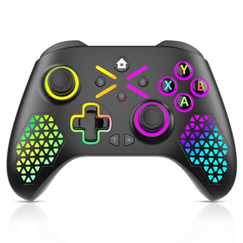Gamrombo Wireless LED Gaming Controller with Turbo and Macro Functions