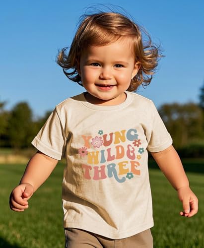 Image of Toddler Boys Girls 3rd Birthday Shirts for Baby Kids 3 Years Old Birthday Outfit for Party Short Sleeve Tshirt
