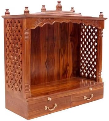 Blackperlcrafts by Home Temple Teakwood Mandir/Hindu Mandir/South Indian Temple/Pooja Mandir/Temple/Pooja mandap/Indian Temple/Hindu Pooja mandir Wooden Temple
