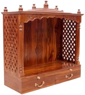 Blackperlcrafts by Home Temple Teakwood Mandir/Hindu Mandir/South Indian Temple/Pooja Mandir/Temple/Pooja mandap/Indian Temple/Hindu Pooja mandir Wooden Temple