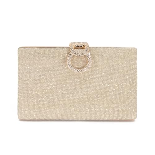Image of Clutch Purse for Women, Evening Bag with Removable Chain Strap Elegant Handbag for Wedding /Prom /Cocktail /Party