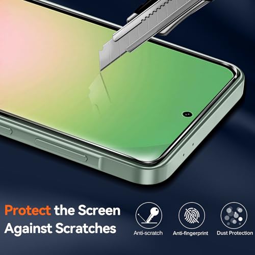 ivoler 4 in 1 Cover for Samsung Galaxy A56 5G Case with 3 Pack Screen Protector, Military Transparent Anti-Shock Protective - Clear ivoler 4 in 1 Cover for Samsung Galaxy A56 5G Case with 3 Pack Screen Protector, Military Transparent Anti-Shock Protective - Clear