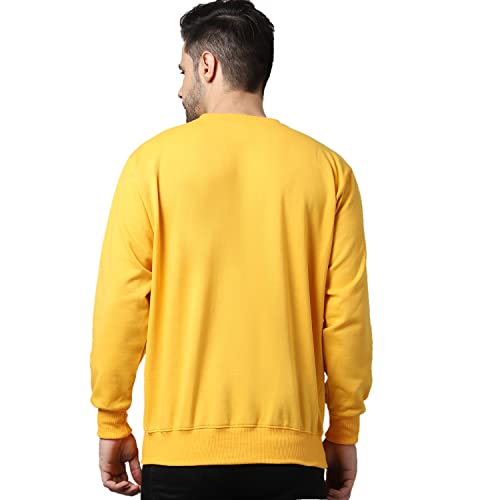Image of Mack Jonney Fleece Round Neck Printed Sweatshirt for Men (Pack of 2)-SW RRN YLW 46 BLU 02-P