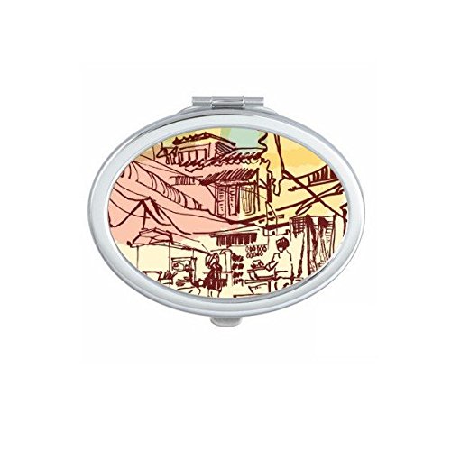 Miroir portable Thaïlande le petit cadeau culturel mignon idéal pour les passionnés de voyage
