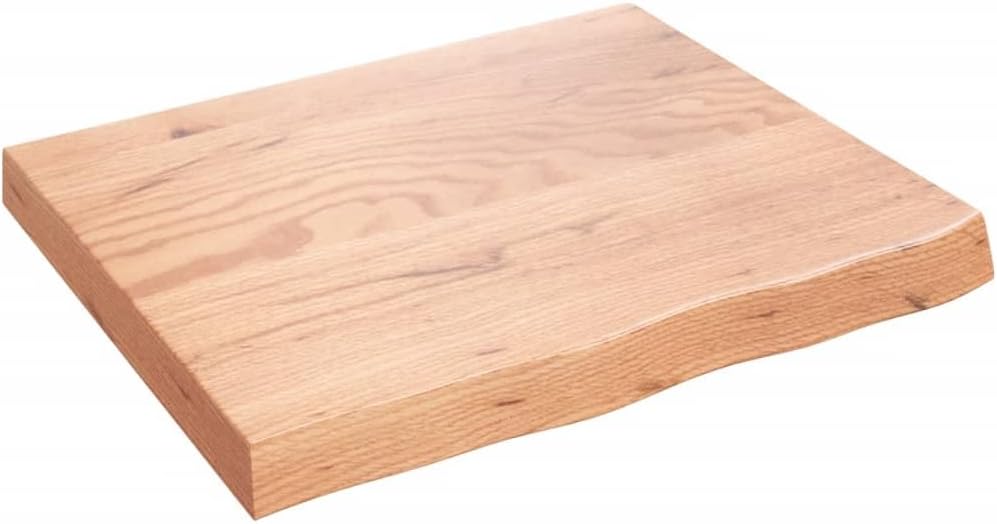 Badezimmer-Trese braun 60 x 50 x 2   6 cm behandeltes Holz Ersatz-Tischplatte Theke f r Badezimmer