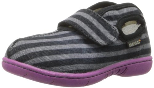 Bogs Baby Canvas Mid Stripe Sneaker (Toddler),Violet Multi, 9 M US Toddler