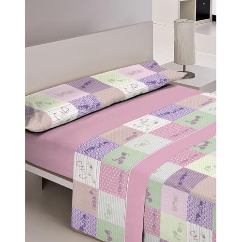 Juego de Funda nórdica Hosteline Cute Rosa Cama de 105 2 Piezas - Marca: Hosteline - EAN: 8430316894109