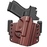 MUNALO OWB Holster Compatible with Glock 19, 19X, 23, 32, 44, 45 - Outside Waistband Paddle, Pancake...