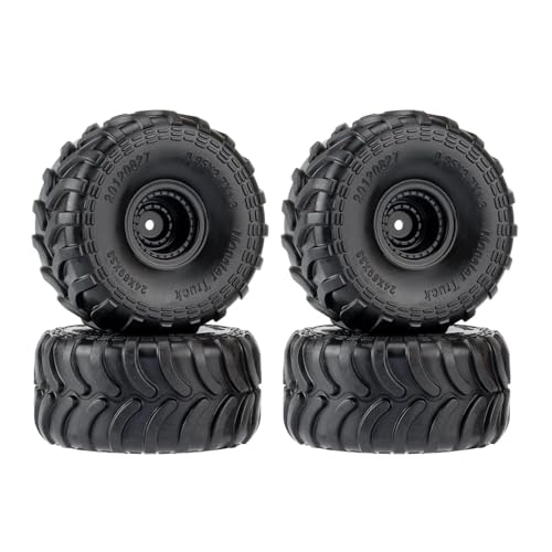 Pneus RC anti-patinage pour Axial SCX24 et FMS FCX24 roues 1:24 rechange