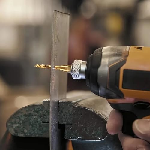 JOGO 6 BROCAS TITANIUM PERFURA E FAZ ROSCA M3/4/5/6/8/10 MM *