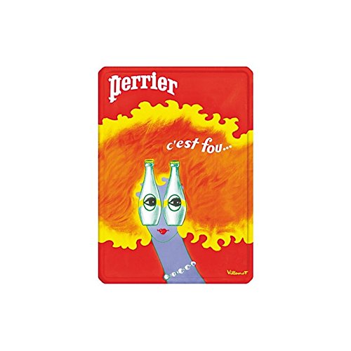 Éditions Clouet 29080 - Petite Plaque métal 15x21 cm Perrier - Rousse